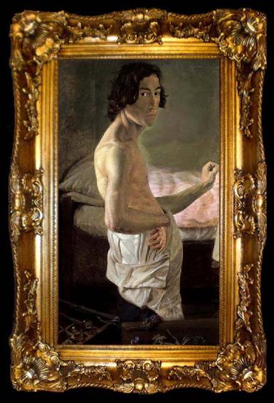 framed  Emil janssen Self-Portrait, ta009-2